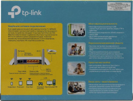 Wi-Fi роутер TP-LINK TL-WR842N,  Wi-Fi 4,  N300,  2.4ГГц, 4 LAN,  1xUSB, белый