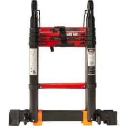 Лестница-стремянка телескопическая WORKY BLACK 1,6м/3,2м, 5 ступеней, ARD260076