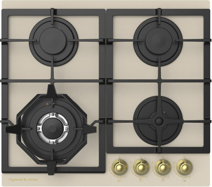 Газовая варочная поверхность Zigmund & Shtain Style M 26.6 X бежевый