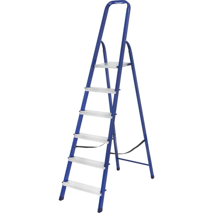 Стремянка ТУНДРА металлическая комбинированная, 6 ступеней, 1240 мм 4590968