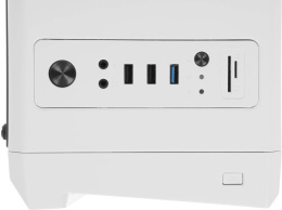 Корпус ATX Aerocool Cylon, Midi-Tower, без БП,  белый [cylon wh]