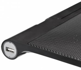 Подставка для ноутбука Buro BU-LCP170-B214, 17", 398х300х29 мм, 2хUSB, вентиляторы 2 х 140 мм, 926г, черный