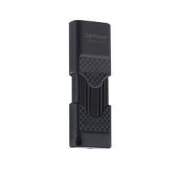 Флеш-накопитель GoPower SLIDER 16GB USB2.0 пластик черный матовый 1/50/1000 00-00025963