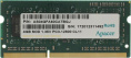 Оперативная память Apacer DDR3 4GB 1600MHz SO-DIMM PC3-12800 CL11 1.35V Retail 512*8 3 years AS04GFA60CATBGJ/DV.04G2K.KAM