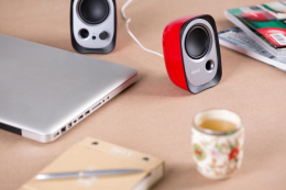 Колонки Edifier R12U 2.0 красный 4Вт портативные