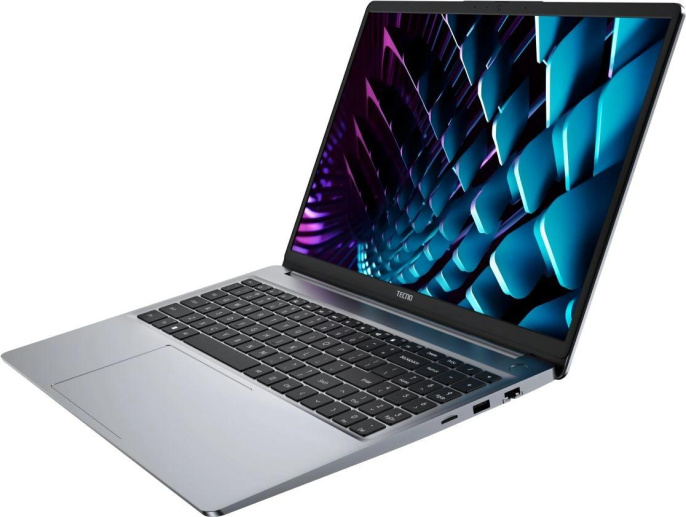 Ноутбук TECNO MegaBook K16SFA AMD Ryzen 5 7535HS 3300MHz/16"/1920x1200/8GB/512GB SSD/AMD Radeon 660M/Wi-Fi/Bluetooth/Windows 11 Home (71005000518) Grey