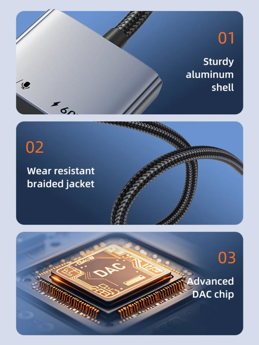 Адаптер CABLETIME CPA1G (CT-CMAC-AG) USB C на 3,5 мм аудио+USB C PD 60 Вт