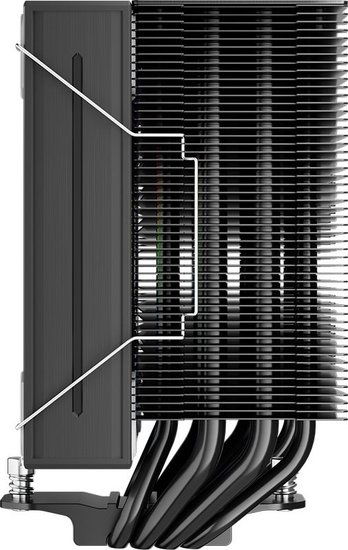 Кулер 1stPlayer PS130 Черный PS130-BK Intel LGA1851/1700/1200/115x, AMD AM5/AM4, крепление на винтах, 4 тепловые трубки 6мм, 8мм , размер вентилятора: 130x130x30мм, гидравлический подшипник, 1600об/мин, 77.97CFM, 32.3dB