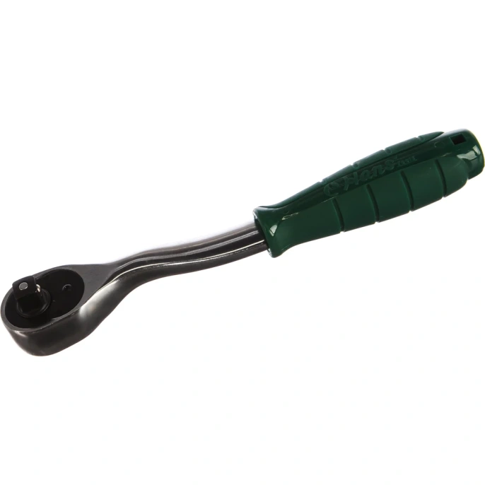 Трещотка с быстрым сбросом Hans 3/8" с изогнутой рукояткой 72 зуба 3162GQ