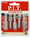 Набор шарошек P.I.T. APLS13-05PC стальные по дереву, пластику, монтажной пене, 5шт, хвостовик 6 мм
