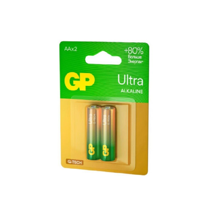 GP 15AUA21-2CRSBC2 20/80 GP Ultra Alkaline 2 шт. в уп-ке