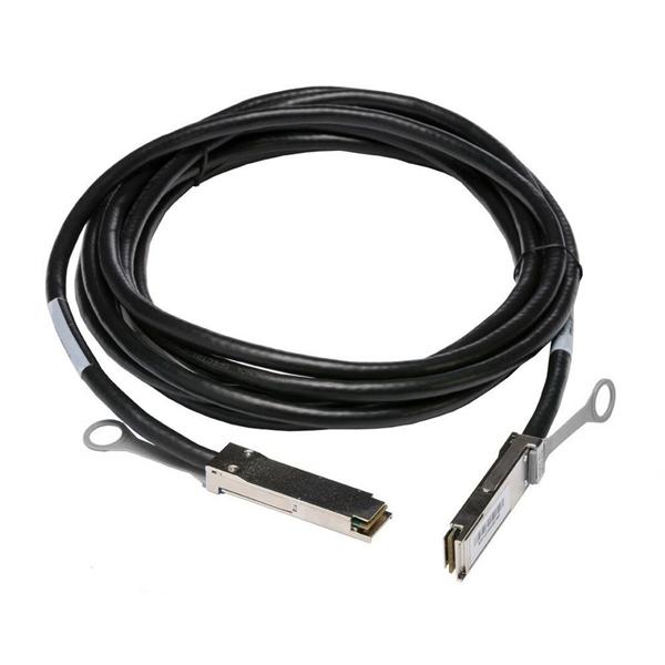Кабель DAC FUTURE TECHNOLOGIES FT-QSFP28-CabP-AWG30-1 1м, 30AWG,  медь,  многожильный,  черный
