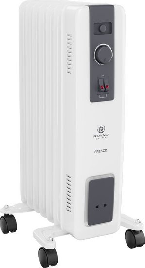 Радиатор масляный Royal Clima ROR-FR7-1500M 1500Вт белый/черный