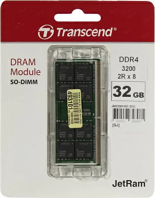 Модуль памяти Transcend JM3200HSE-32G DDR4 SODIMM 32Gb PC4-25600 (for NoteBook)
