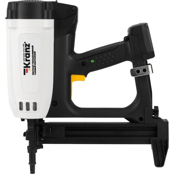Пистолет гвоздезабивной газовый монтажный KRANZ GN100, 100Дж, длина гвоздей 15-40мм, диаметр 2,7-3мм KR-16-1655