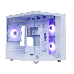 Defender Корпус компьютерный NovaCube белый,mATX,3fan,switch&M/BSync (25104)