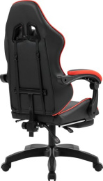 Игровое кресло DEFENDER Serenity Черн/красн,класс 2,PU,подножка 64807