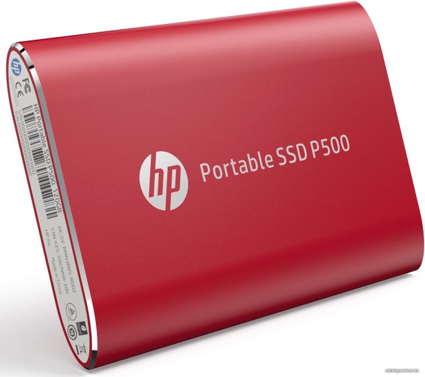 Внешний накопитель HP P500 1TB 1F5P5AA (красный) SSD, USB 3.2 Gen2 (10 Гбит/с), 2.5", металл, цвет красный