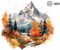 Коврик для мыши Cactus Autumn mountains 220x180x2мм (CS-MP-P10XS)