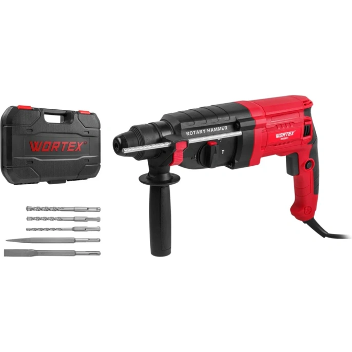 Перфоратор WORTEX RH 2831 в чем. + (2 зубила, 3 сверла) 1333520