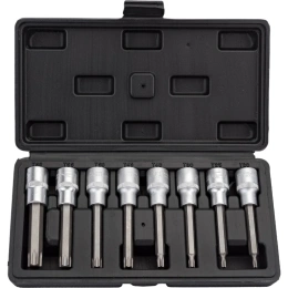 Набор головок DR1/2", вставка TORX Т20-Т60, L=100 мм, 8 шт., в кейсе АвтоDело 39600 15000