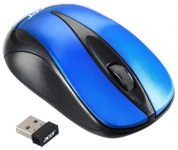 Мышь Acer OMR132 синий/черный оптическая 1000dpi беспров. USB для ноутбука 3but (ZL.MCEEE.01F)