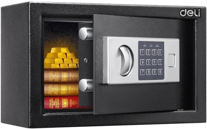Сейф мебельный Deli Nello ET520 200x310x200 мм электронный/ключевой