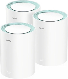 Маршрутизатор CUDY M1500(3-Pack) Gigabit Wi-Fi 6 Mesh Solution