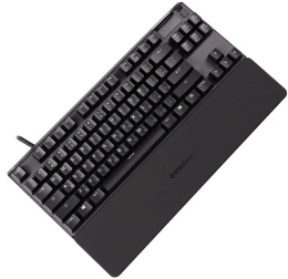 Клавиатура SteelSeries Apex Pro TKL,  USB, c подставкой для запястий, черный [64856]