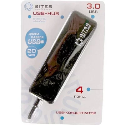 Разветвитель 5bites HB34-310BK 4-port USB3.0 Hub