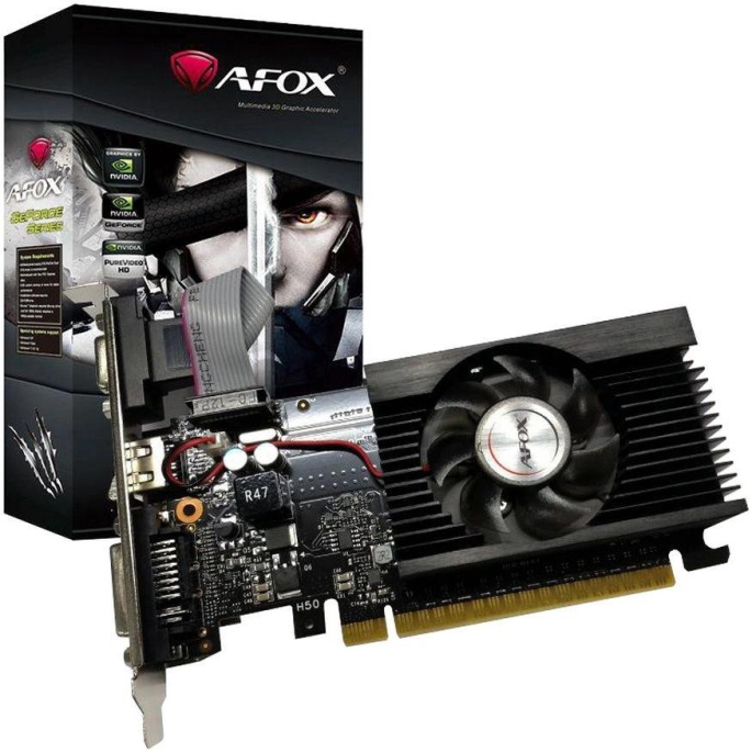 Видеокарта AFOX NVIDIA  GeForce GT 710 AF710-1024D3L5 1ГБ GDDR3, Ret