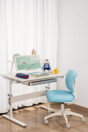 Кресло детское Cactus CS-CHR-3594BL, ткань, до 75кг, голубой