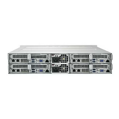 Платформа системного блока SuperMicro SYS-6029TP-HTR 2U, 4 node: 2xLGA3647, 16xDDR4, 3x3.5" bays, SATA, SIOM, IPMI, 2x2200W