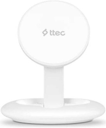 Беспроводная зарядка складная TTEC 2KS31B AirCharger Up M MagSafe Wireless Charger. Цвет: белый