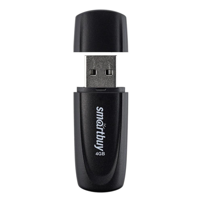 Smartbuy USB Drive 4GB Scout Black SB004GB2SCK