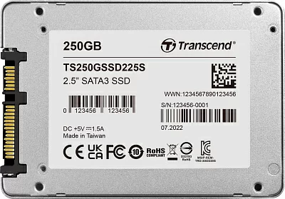 Накопитель SSD 250 Gb SATA 6Gb/s Transcend SSD225S TS250GSSD225S 2.5"