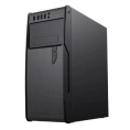 PowerCool Компьютерный корпус без ТМ, S1008BK-2U3C-NP NP MidiTower, БЕЗ БП, Black, 2*USB3.0+2*USB Type-C +HD Audio