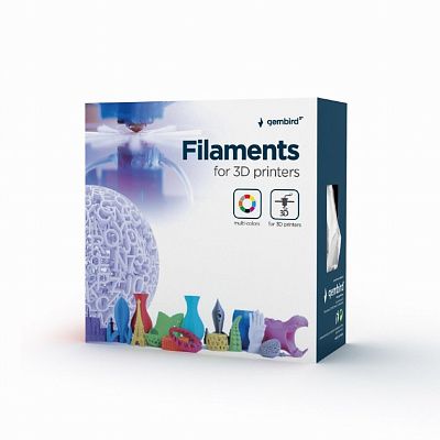 Филамент 3DP-ABS1.75-02-W Gembird ABS White 1.75mm 0.6kg для 3D-принтера