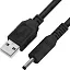 GCR Кабель питания 1.0m USB AM / DC Jack 3.5mm, черный