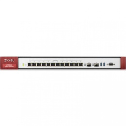 Межсетевой экран/ ZYXEL ZyWALL ATP800 Firewall Rack, 12 configurable LAN / WAN ports GE, 2xSFP, 2xUSB3.0, AP Controller 2/130 , Device HA Pro, with support for Sandbox and Botnet Filter, with a 1 year Gold subscription full UTM-functionality and cont ATP