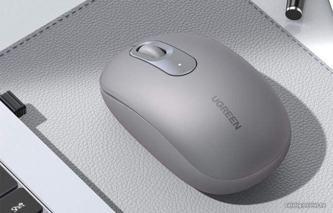 Беспроводная компьютерная мышьUGREEN MU105 90669 2.4G Wireless Mouse. Цвет: лунный серый