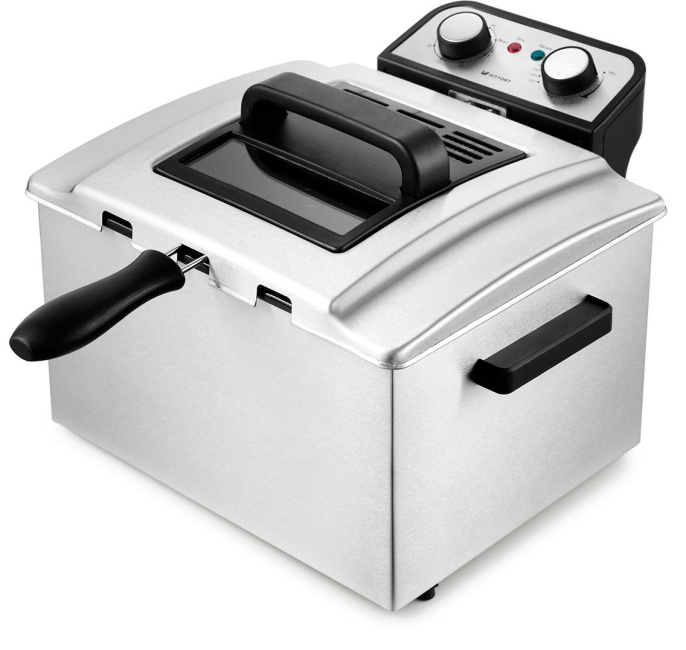 Фритюрница KITFORT КТ-2025,  черный/серебристый