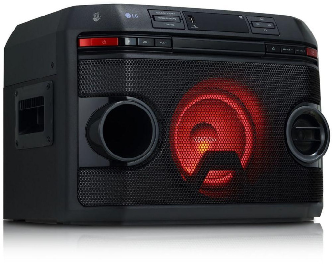 Минисистема LG XBOOM OL45 черный 220Вт CD CDRW FM USB BT