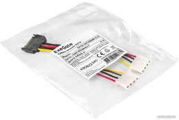 Кабель питания SATA ExeGate EX-CC-SATAM2MF (15pin M/2xMolex F) EX294795RUS