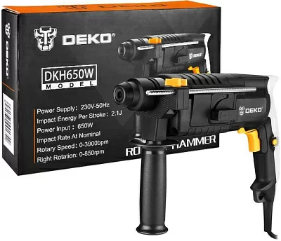 Перфоратор Deko DKH650W патрон:SDS-plus уд.:2.1Дж 650Вт