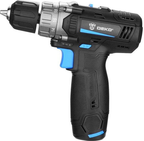 Дрель-шуруповерт аккумуляторная DEKO DKCD12V PRO 083-1003