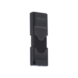 Флеш-накопитель GoPower SLIDER 4GB USB2.0 пластик черный матовый 1/50/1000 00-00025961