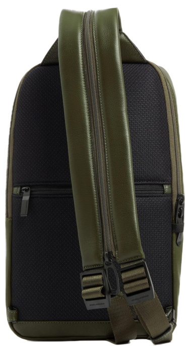Рюкзак слинг Piquadro Russel CA6764W137/VE2 хаки кожа