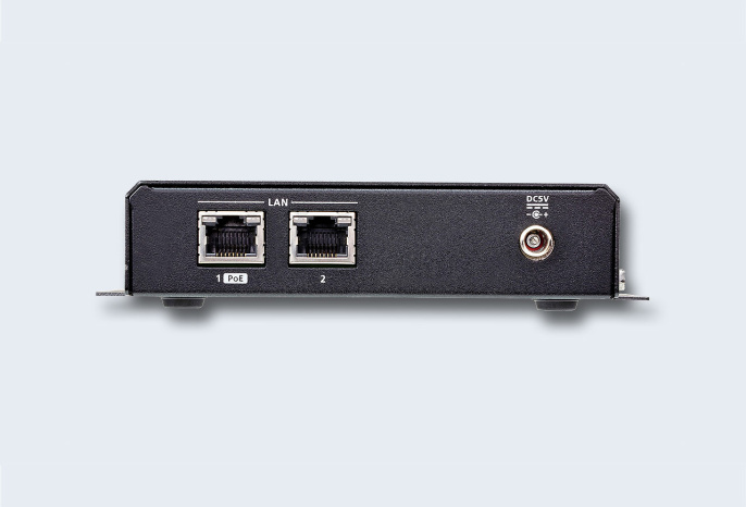 Удлинитель-приемник ATEN VE8952R-AT-G, HDMI+RS232+IR, 100 м. точка-точка/неогранич. в пределах LAN, 1xUTP;GbE TCP/IP;IGMP , HDMI+RJ45+RS232+IR, макс. разреш. 4096x2160/3840x2160 60Hz/30Hz 4:2:0, DC 5V, PoE