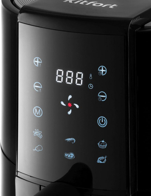 Аэрогриль Kitfort КТ-2225 1000Вт черный